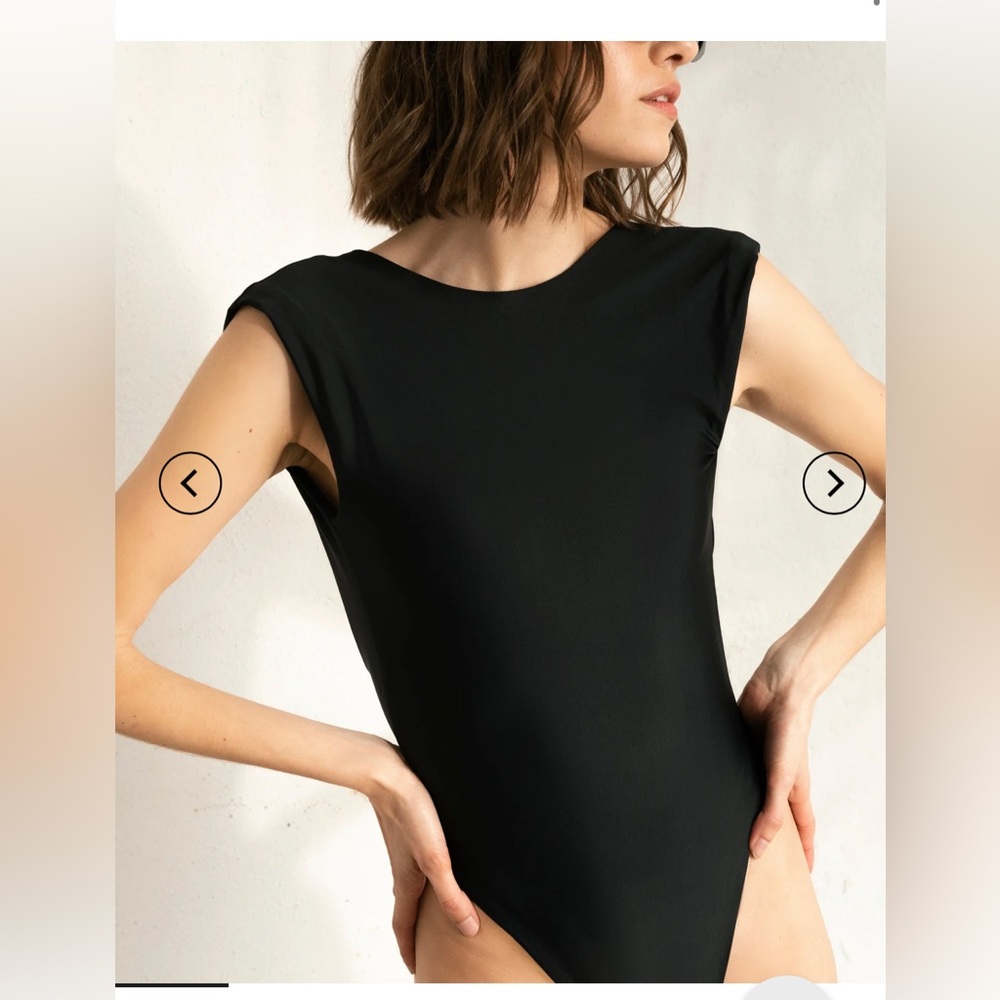 Black open back one-piece swimsuit : Brand New with Tags